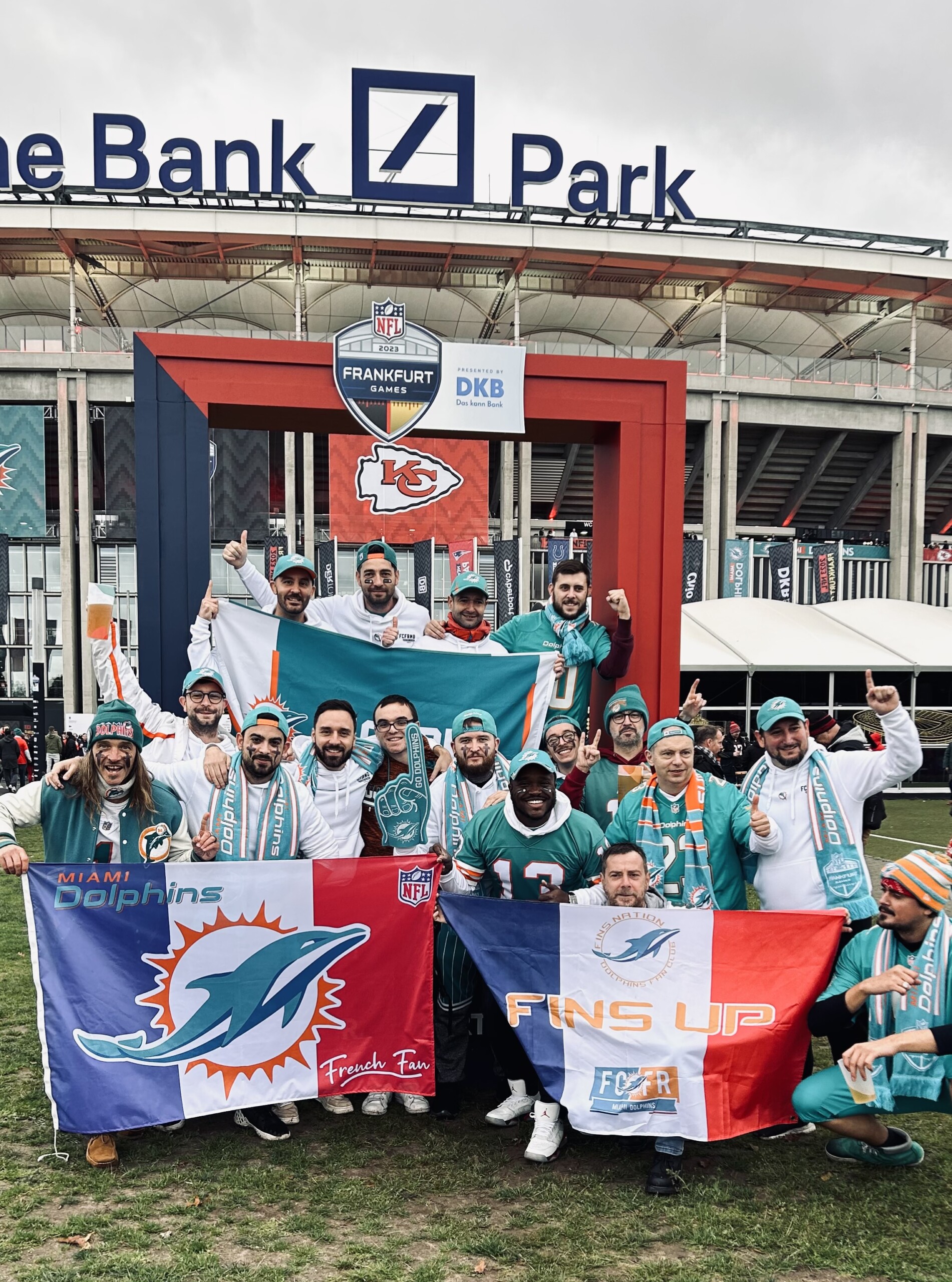 FCFRMD members outside of a stadium
