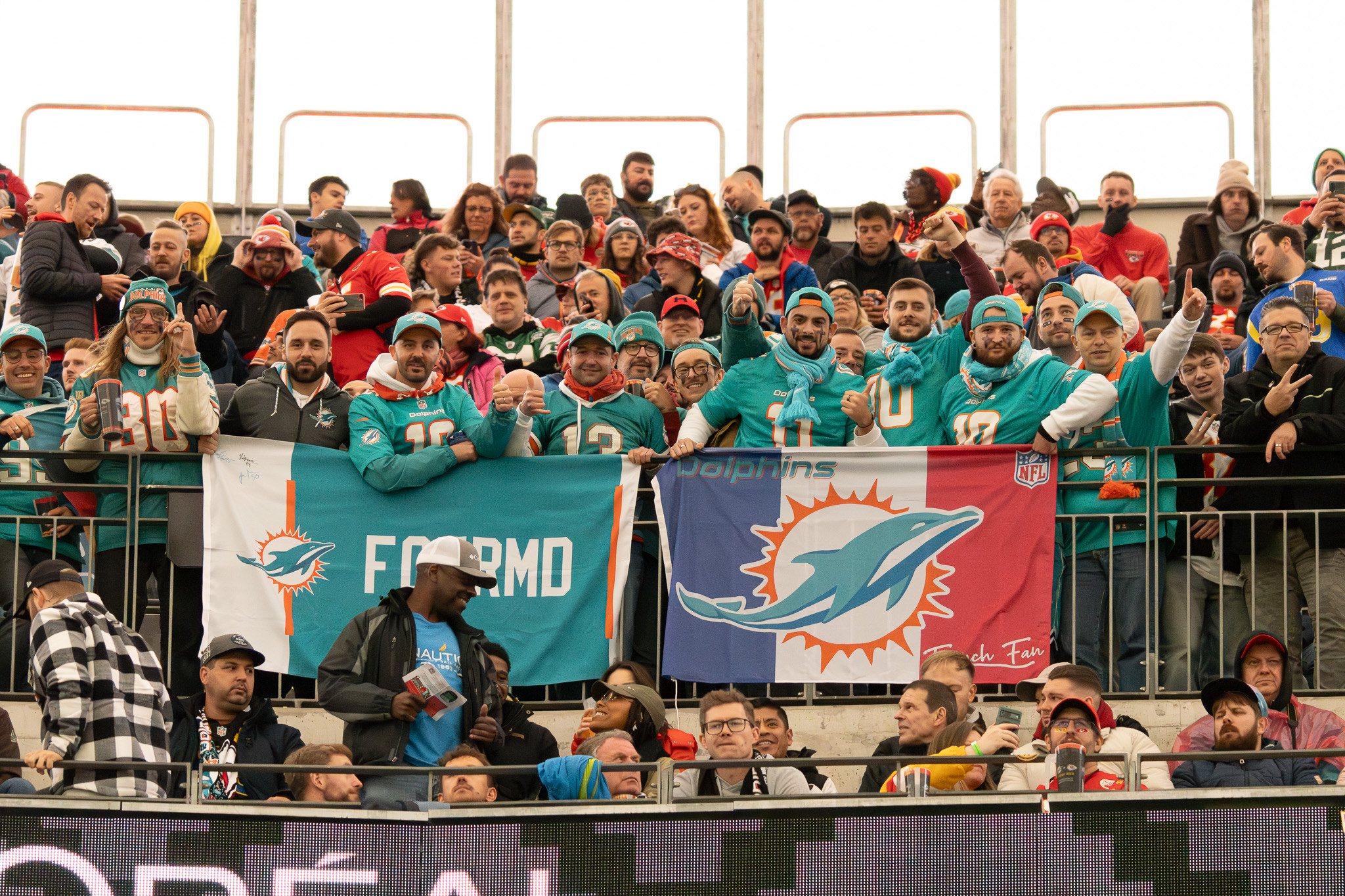 FCFRMD club members holding up multiple flags